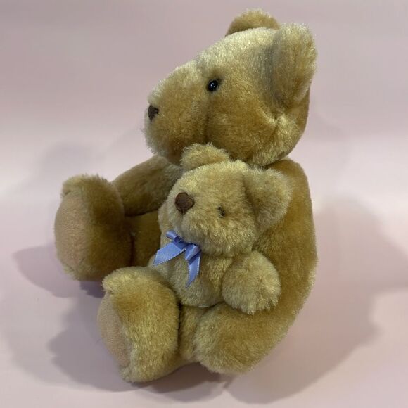 Mothers Day Hallmark Bear Plush Bearnadette Cuddlesworth & Baby Fuzzmore Vintage - Picture 2 of 8